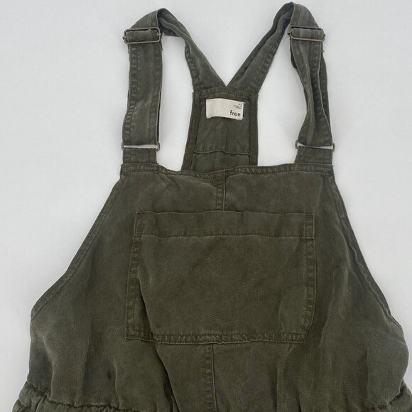 Aritzia Wilfred Free Size XS Beatriz Romper Overalls Shortalls Army Green Romper - Picture 4 of 14